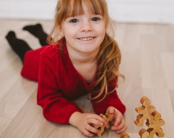 Montessori toy:stacking puzzle, set - 300 pcs.