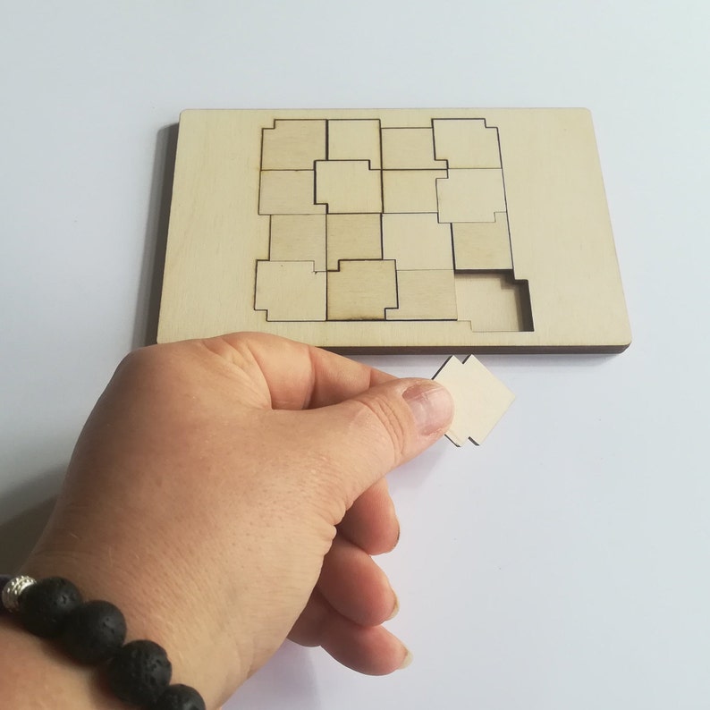 Brain Teaser Puzzle SQUARES Etsy UK