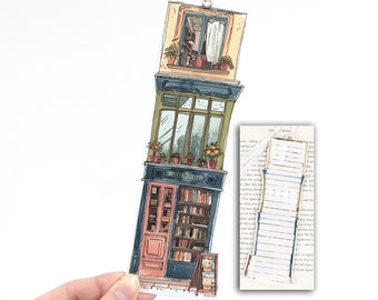 Marcapáginas de Cozy Bookshop, 25 libros para completar, hecho a mano, doble cara, grosor de alta calidad, regalo para amantes de los libros (¡libre de impuestos en EE. UU.!)