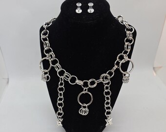 The Valkyrie's Guard Hand-Woven Stainless Steel Chainmail Choker