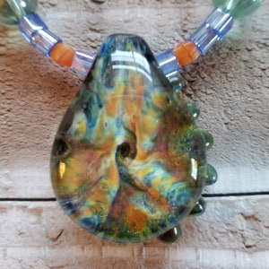 Bohemian Dream Beaded Pendant Choker Necklace | Unique Handcrafted Hippie Jewelry - Gift for Someone Special