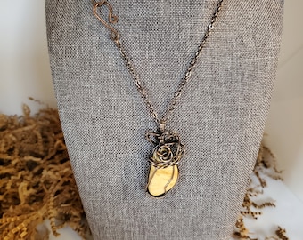 Copper River Rock Pendant Necklace: Bohemian Nature Jewelry