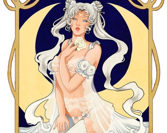 Art Nouveau Princess Serenity Boudoir Print