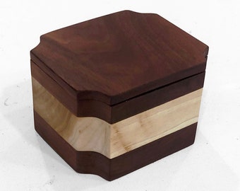 Wooden  Box - Walnut and Oak