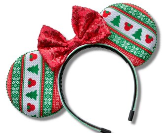 Holiday Sweater Mouse Ears - Christmas Mouse Ears
