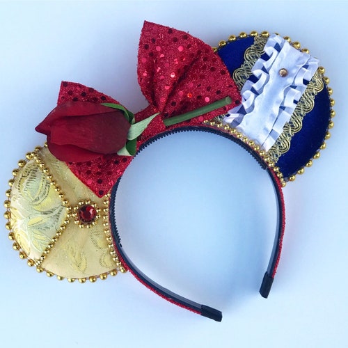 Enchanted Couple Mouse Ears - Beast Mouse Ears - MADE TO ORDER