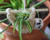 Hanging Sloth Planter - Crochet Sloth Planter - Hanging Sloth - Sloth Decor - Sloth Planter - Sloth Plant - Sloth Holder for Plants