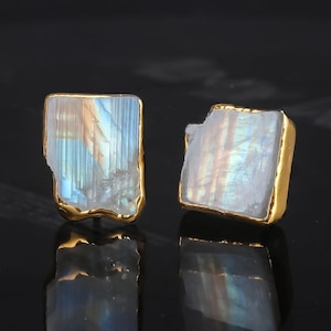 Moonstone Earrings Etsy