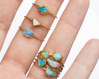 Dainty Opal Ring by Ringcrush • Australian Opal Ring