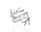 Sterling Silver Tree of Life Ring, Tree Branch Ring, Witch Ring, Goth Ring, Indie Jewelry, Wide Silver Band, Ringcrush, Adjustable Ring