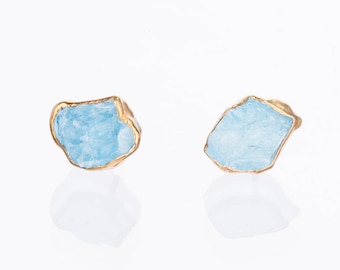 Something Blue Blue Crystal Earrings Cushion Cut Earrings FREE SHIPPING Birthstone Earrings Aquamarine Earrings Bridesmaid Earrings