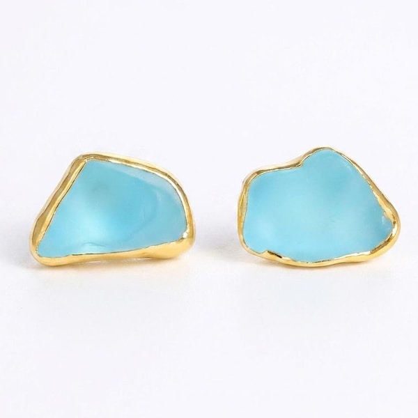 Blue Topaz Gold Filled Earrings