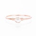 Mini Raw Herkimer Diamond Ring for Women, Rose Gold Ring, Raw Diamond Ring, Dainty Ring, April Birthstone, Gift for Her, Stackable Gemstone 