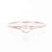 Mini Raw Herkimer Diamond Ring for Women, Rose Gold Ring, Raw Diamond Ring, Dainty Ring, April Birthstone, Gift for Her, Stackable Gemstone 