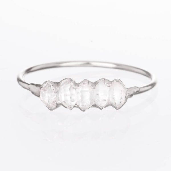 Sterling Silver Herkimer Diamond Ring