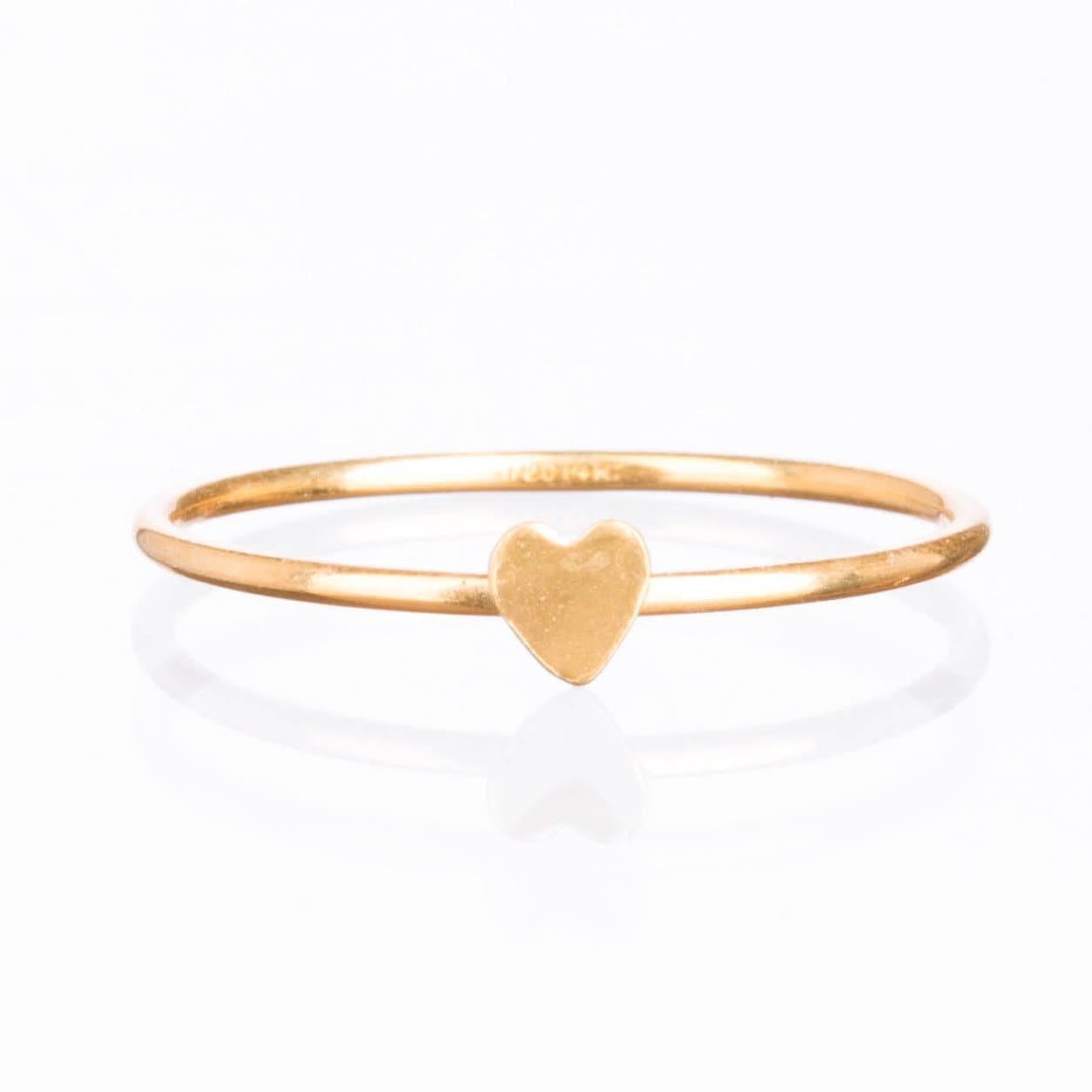 Dainty Heart Ring - 14k Gold Filled