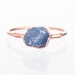 Raw Sapphire Ring for Women, Rose Gold Ring, September Birthstone Ring, Gemstone Ring, Sapphire Jewelry, Raw Stone Ring, Blue Delicate Ring 
