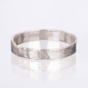 Textured Sterling Silver Wedding Band