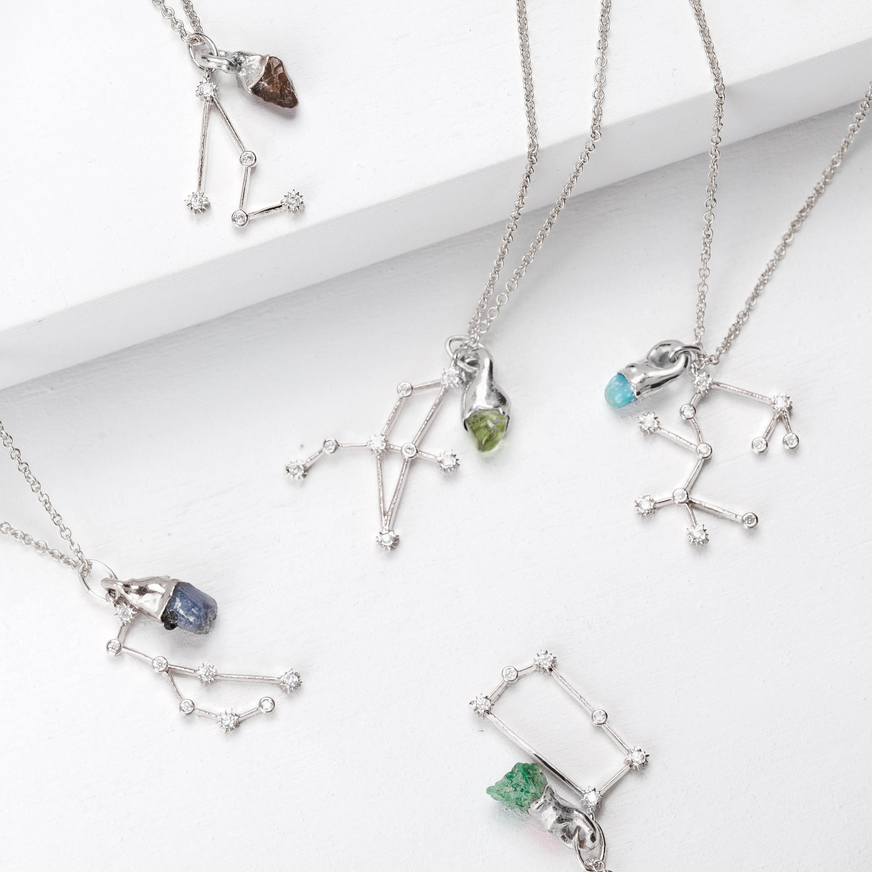 Silver Dainty Zodiac Necklace 