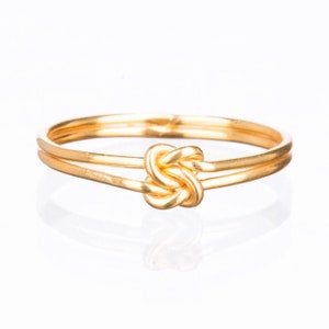Love Knot Ring • 14k Gold Filled Infinity Celtic Ring • Perfect Dainty Pinky Promise or Purity Ring •   Daily Wear • Handmade