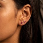 Ruby Stud Earrings