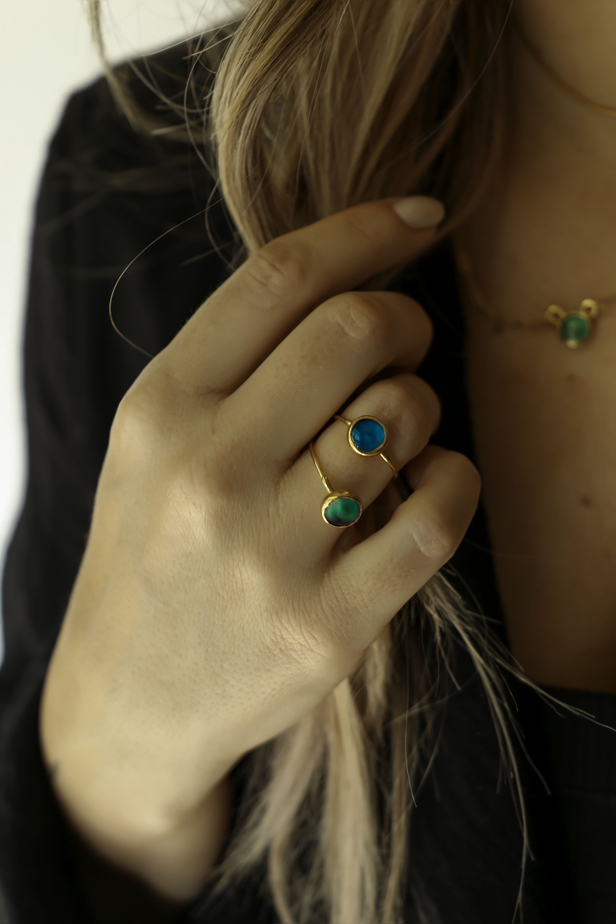 Gold mood ring clearance