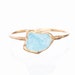 NEW Raw Aquamarine Ring for Women, Gold Crystal Ring, Dainty Ring, Raw Crystal, Pisces Ring, Raw Stone Ring, Raw Gemstone Ring, Healing Ring