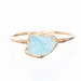 NEW Raw Aquamarine Ring for Women, Gold Crystal Ring, Dainty Ring, Raw Crystal, Pisces Ring, Raw Stone Ring, Raw Gemstone Ring, Healing Ring 