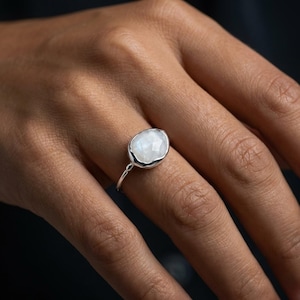 Rainbow Moonstone Ring - 24k Gold Filled image 14
