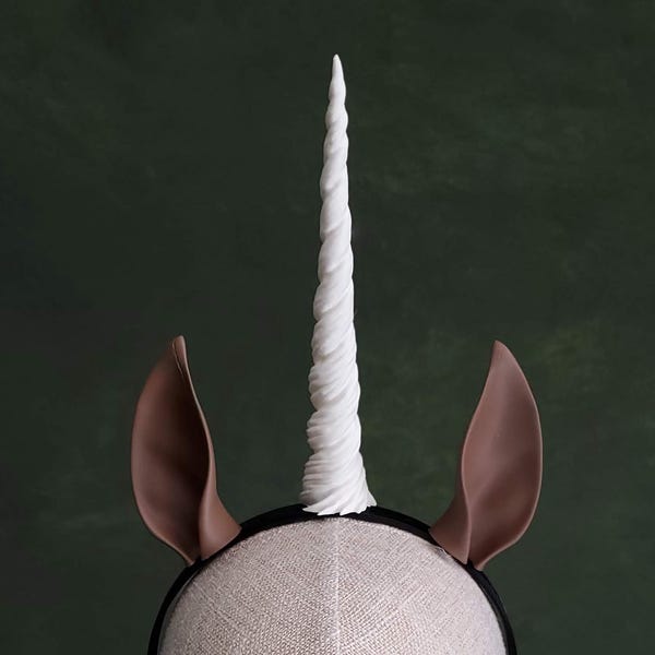 Cuerno de unicornio con orejas / 35 opciones de color