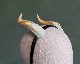 Ivy | Ready-to-Ship Beige-Orange Small Cosplay Horns