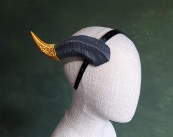 Genevieve | Chifres de Tiefling com Ponta Decorativa Ornamental