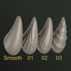 Judith | Small Devil Horns With Multiple Textural Options - Etsy