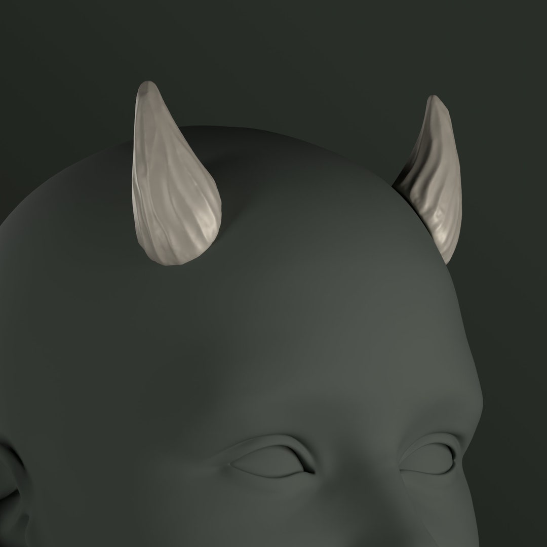 Digital 3D Model for Small Devil Horns Bundle | Judith - Etsy