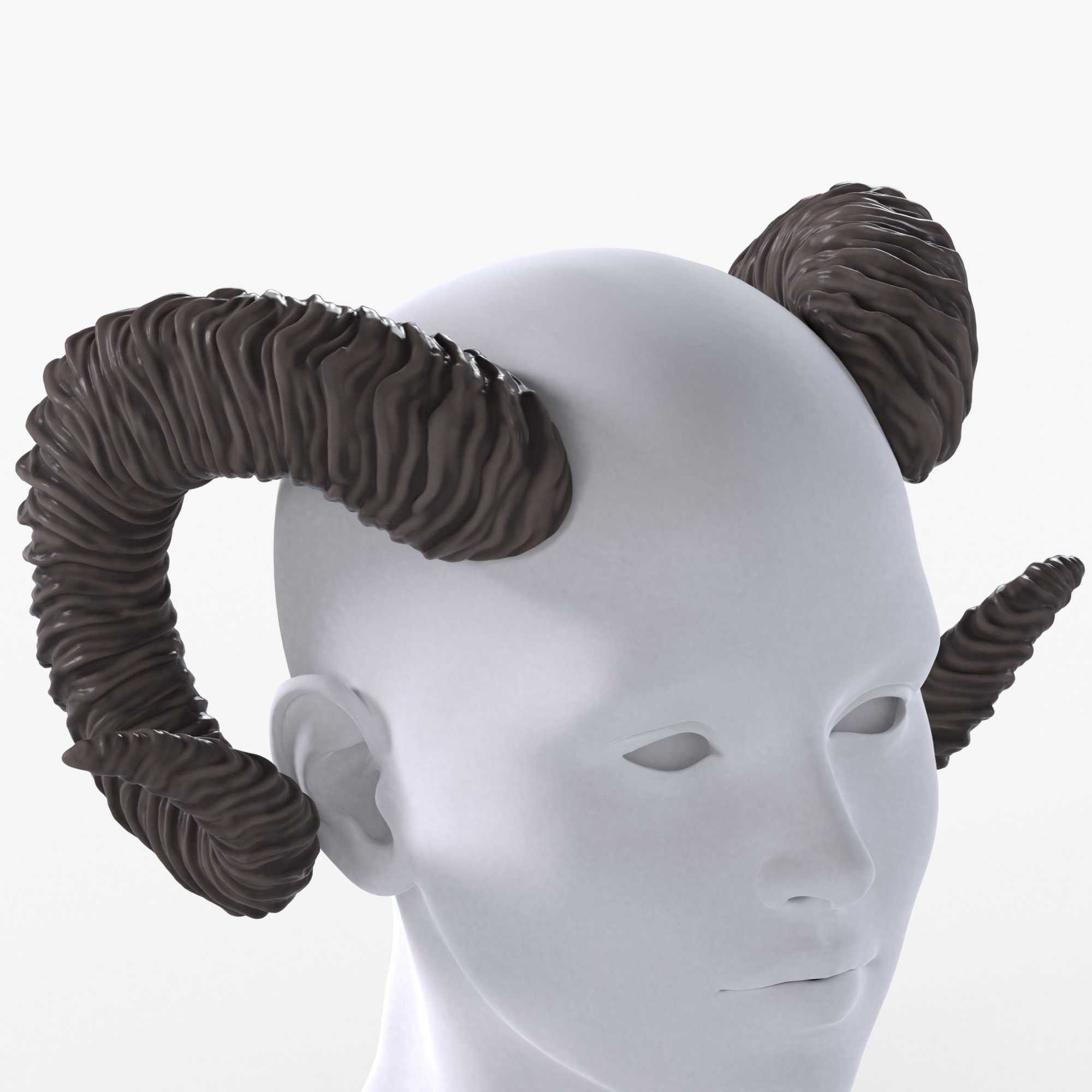 さ*く様 雄山羊のスカルオブジェ ラムスカルヘッド(雄羊の頭蓋骨)インテリア スタンド オブジェ Ram