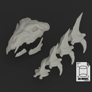 Young Ahamkara's Spine Digital 3D Model