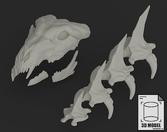 Young Ahamkara&#39;s Spine Digital 3D Model