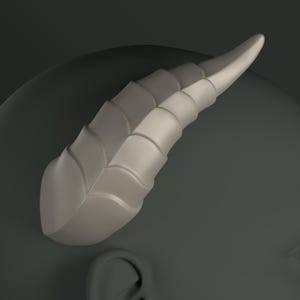 Digital 3D Model for Smooth Layered Horns | Pike