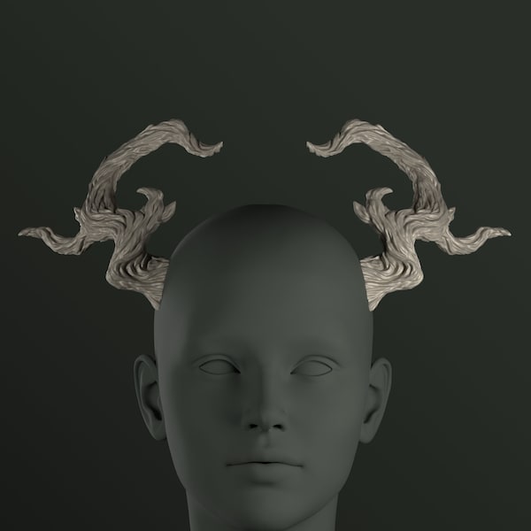 Digital 3D Model for wood horns | Sumitha