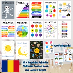 Rumänisch Limba Română Poster zum sofortigen digitalen Download