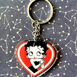 Betty Boop Acrylic Keyring