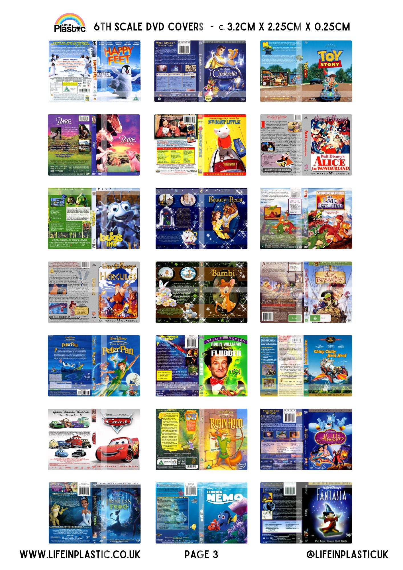 Portadas de DVD infantiles en miniatura – Muñecas a escala 1/12 y 1/6,  dioramas (descarga digital) - Etsy México, image size:1414x2000