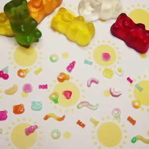 Domek dla lalek w skali 1/6 Miniatura żywicy Gummy Sweets