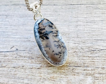 tribal necklace crystal necklace Merlinite and adventurine pendant