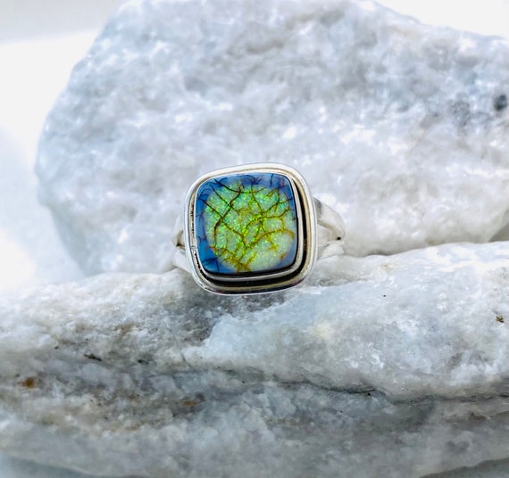 Silver ring hotsell opal stone