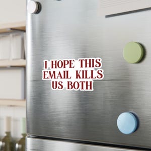 Hope this Email Finds You Well Funny Joke Vinyl Decal for Laptops, Notebooks, Water Bottles, Sticker Gift for Coworkers, Per My Last Email