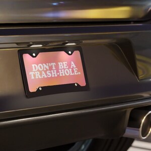 Girly Tree Huggers and Dirt Worshippers Car Accessories License Plates | Decorative Vanity Plate