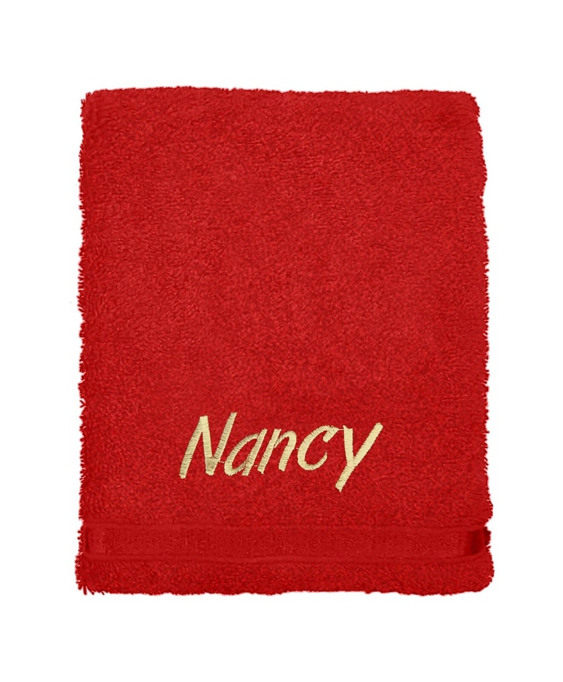 Personalised Embroidered Towels Face Hand Bath Towel Ideal Etsy