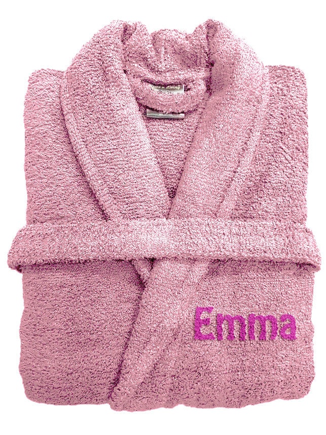 Personalised Embroidered Towelling Robe 550 GSM 100 Egyptian Etsy UK