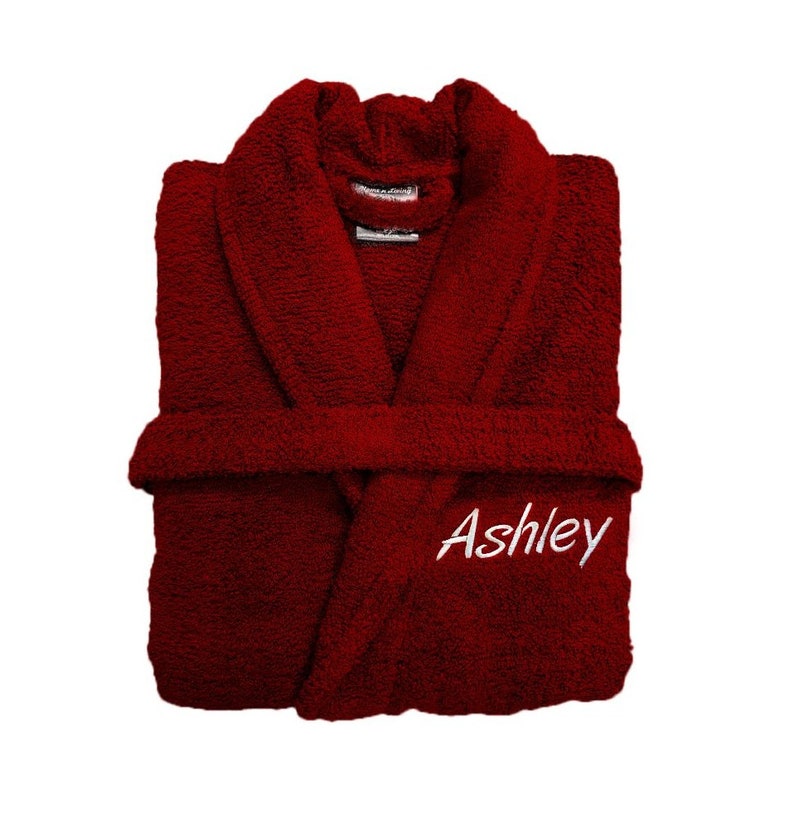 personalised toweling robe